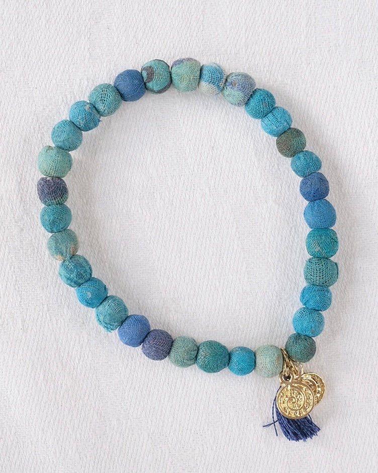 Armband Recycle Blå