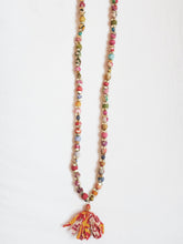 Ladda upp bild till galleriet Halsband multi med tofs
