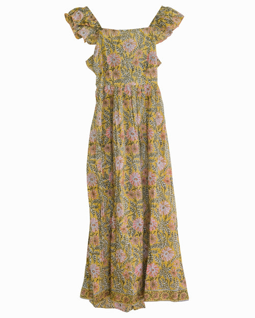 Ladda bild 1 i i galleriläge. Dress Jacqueline Gul